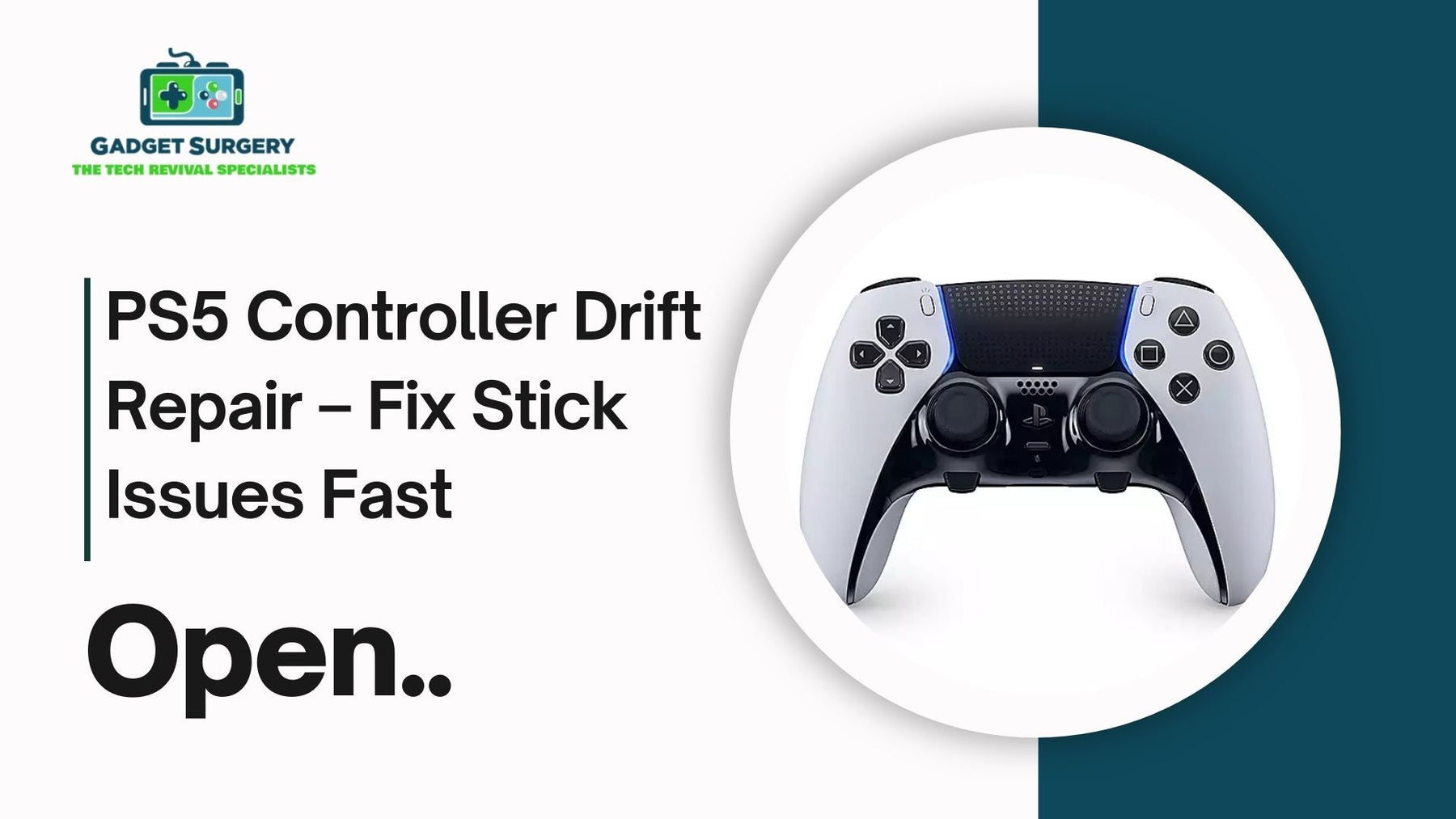 PS5 Controller Drift Repair – Fix Stick Issues Fast