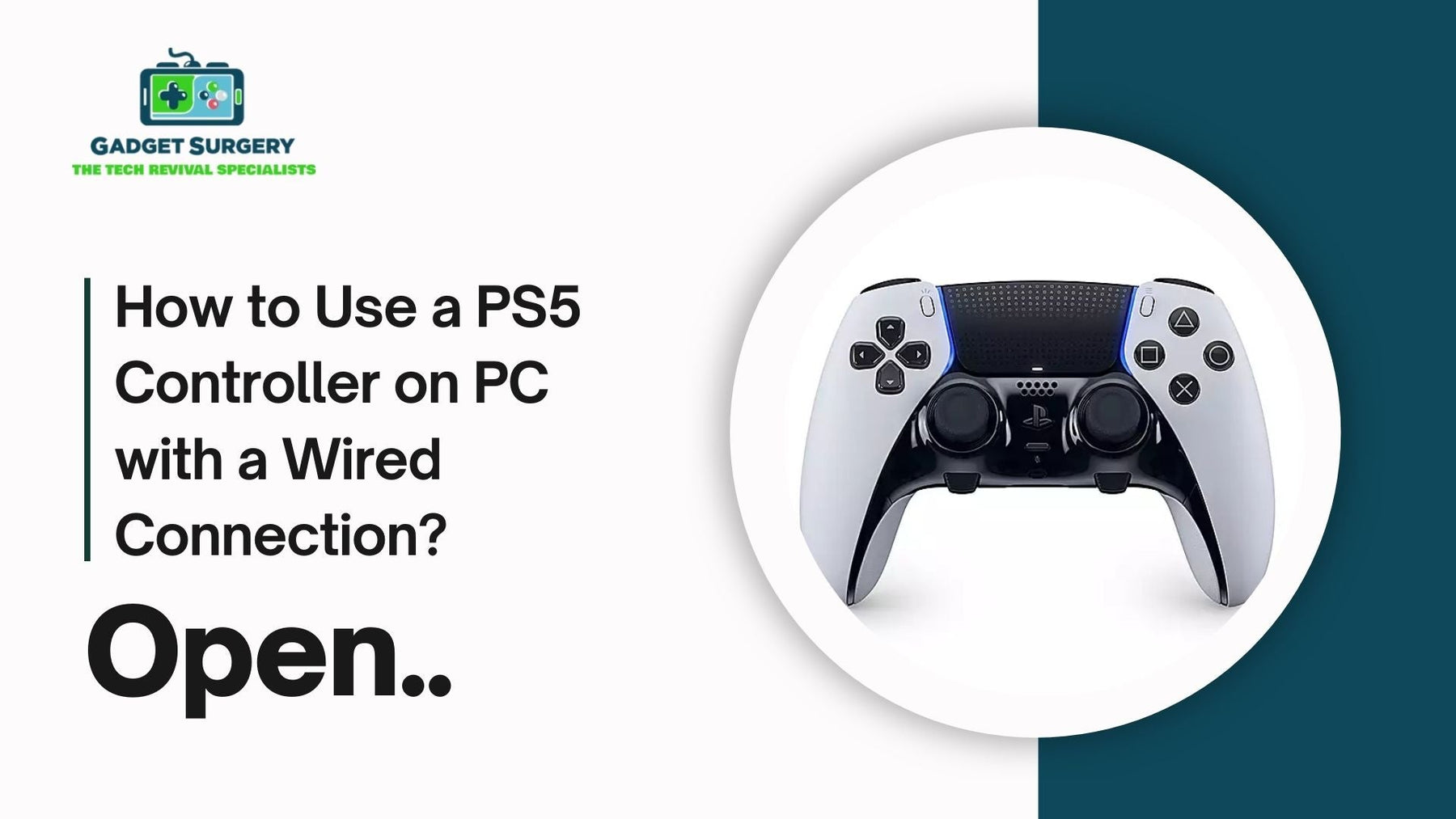 How to Use a PS5 Controller on PC with a Wired Connection