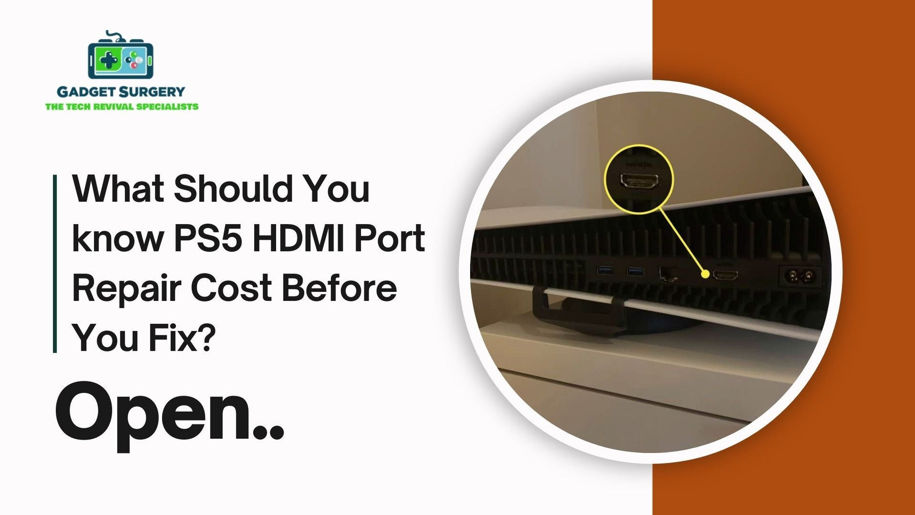 What Should You know PS5 HDMI Port Repair Cost Before You Fix?