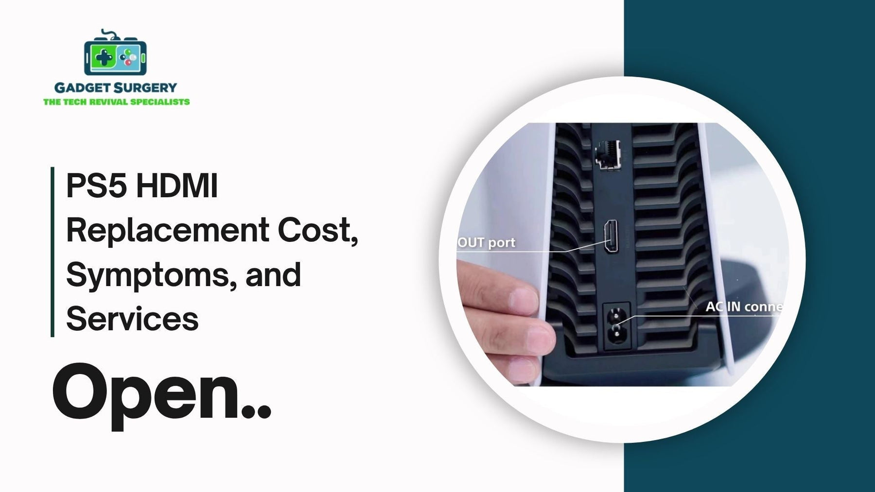 PS5 HDMI Replacement Cost, Symptoms, and Services