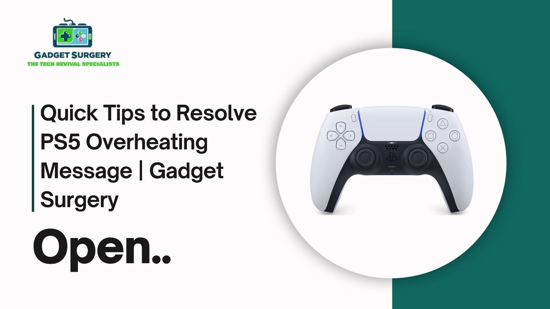Quick Tips to Resolve PS5 Overheating Message | Gadget Surgery