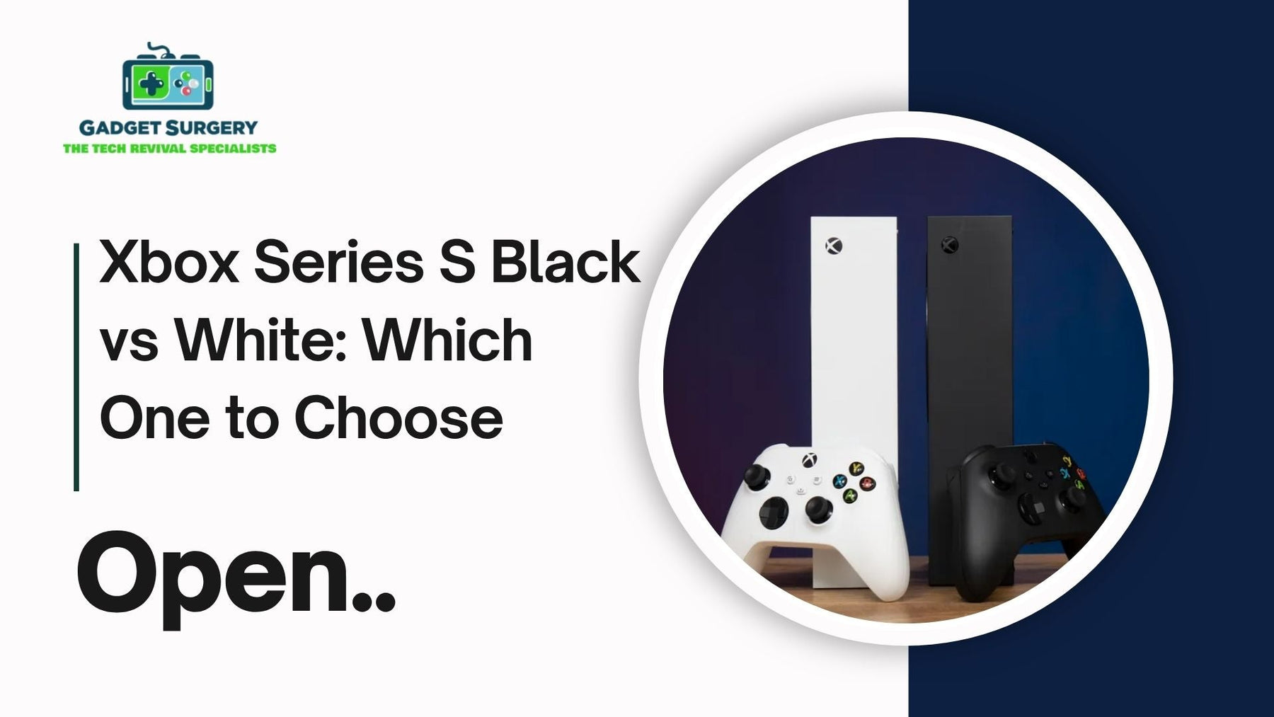 Xbox Series S Black vs White
