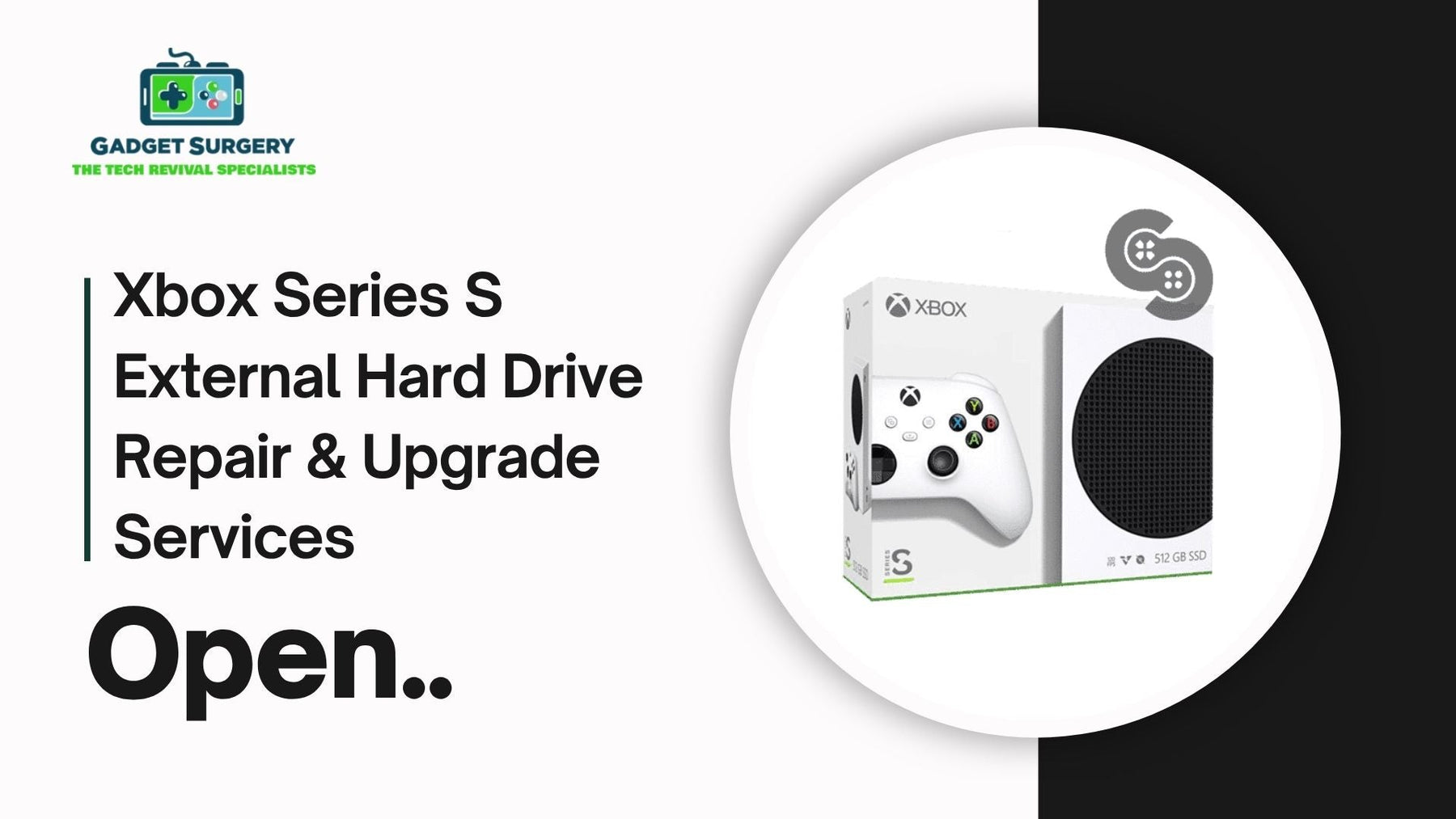 Xbox Series S External Hard Drive Repair & Upgrade Services