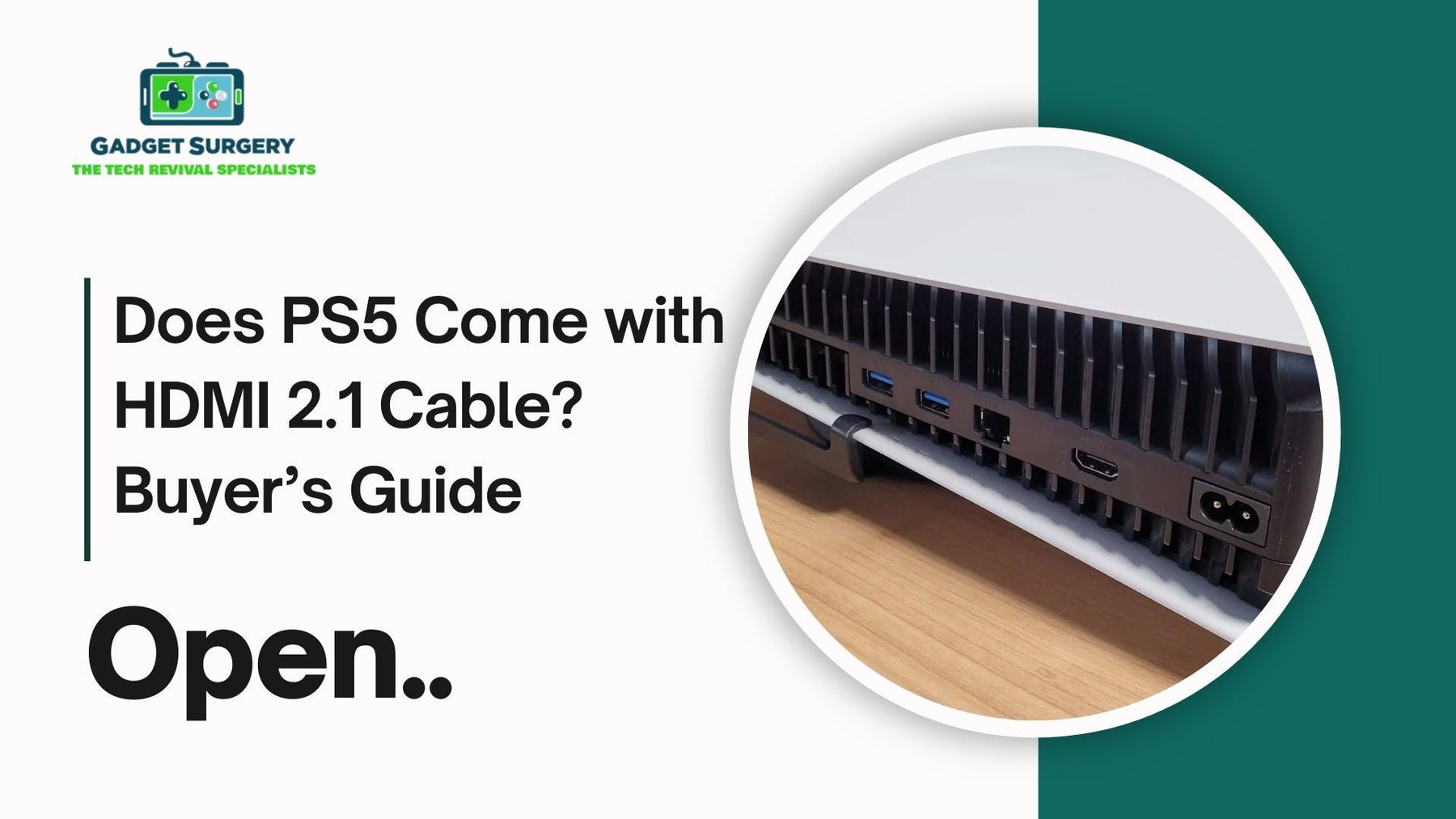 Does PS5 Come with HDMI 2.1 Cable? Buyer’s Guide