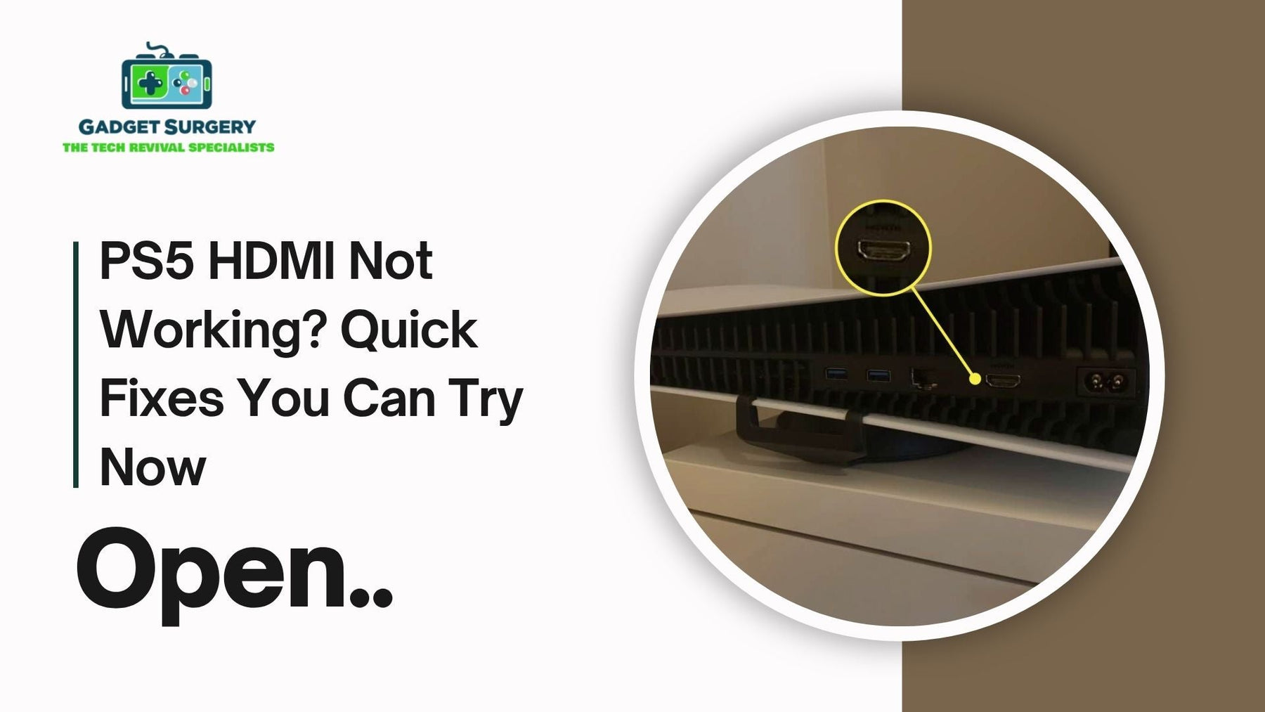 PS5 HDMI Not Working? Quick Fixes You Can Try Now