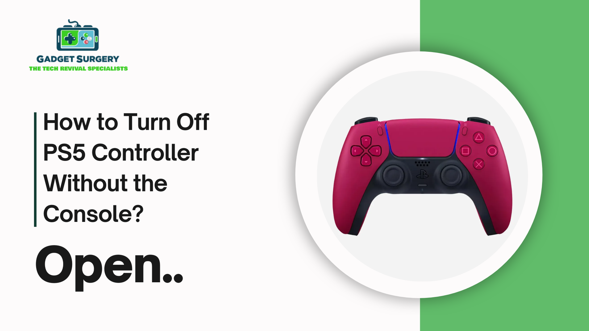 How to Turn Off PS5 Controller Without the Console? — Gadget Surgery